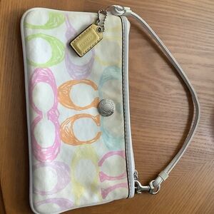 Coach Pastel Signature Wristlet